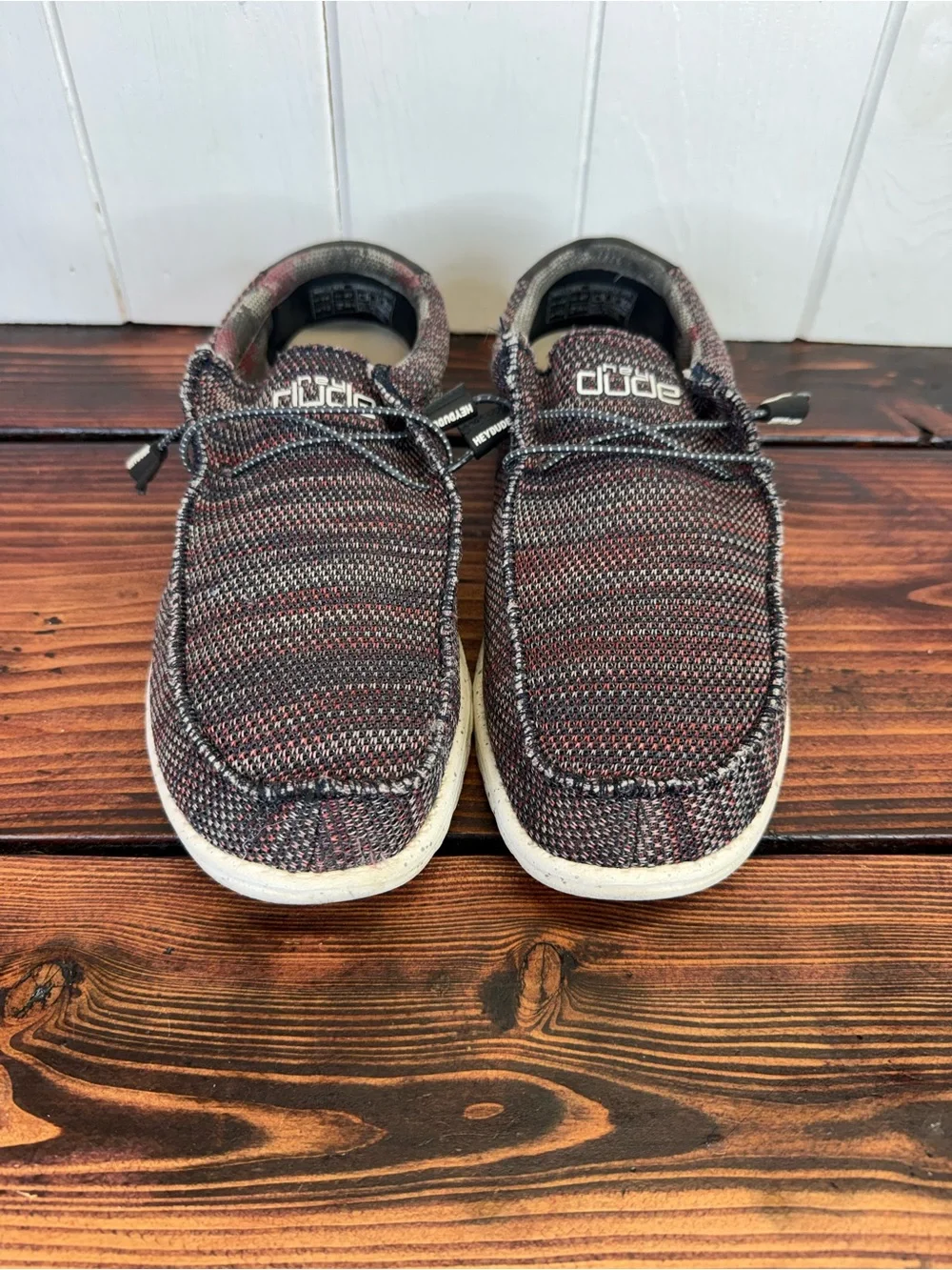 Hey Dude Wally Sox Gargoyle Red Slip-On Comfort Shoes Men’s Size 14